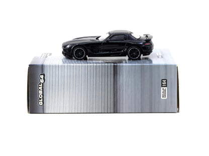 Tarmac Works 1/64 Mercedes-Benz SLS AMG Coupé Black Series Black Metallic - Singapore Special Edition - GLOBAL64