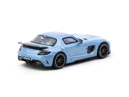 Tarmac Works 1/64 Mercedes-Benz SLS AMG Coupé Black Series Matte Blue - GLOBAL64