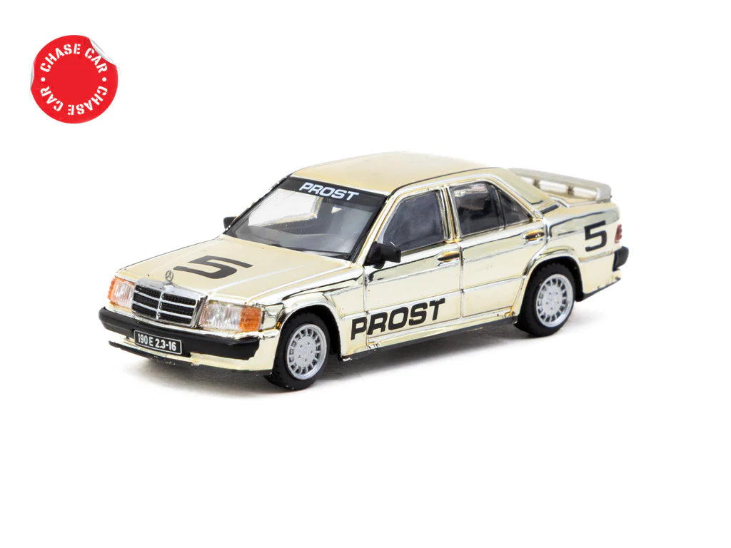 Tarmac Works 1/64 Mercedes-Benz 190 E 2.3-16 Race of Champion 1984 #5 Alain Prost - GLOBAL64