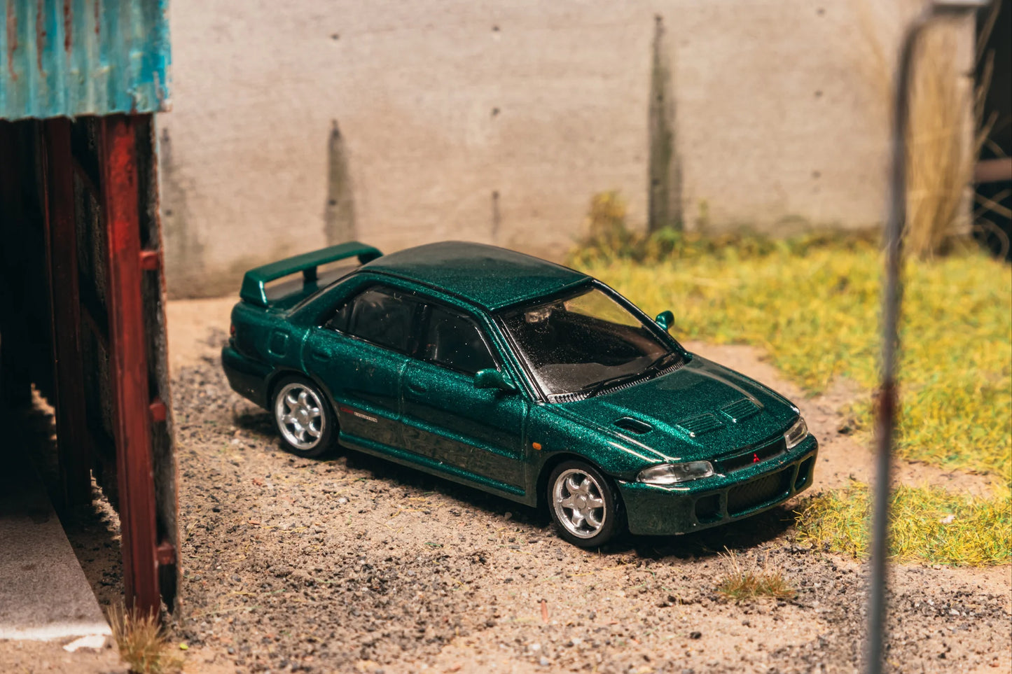 Tarmac Works 1/64 Mitsubishi Lancer GSR Evolution Green Metallic - Tarmac Works GLOBAL64