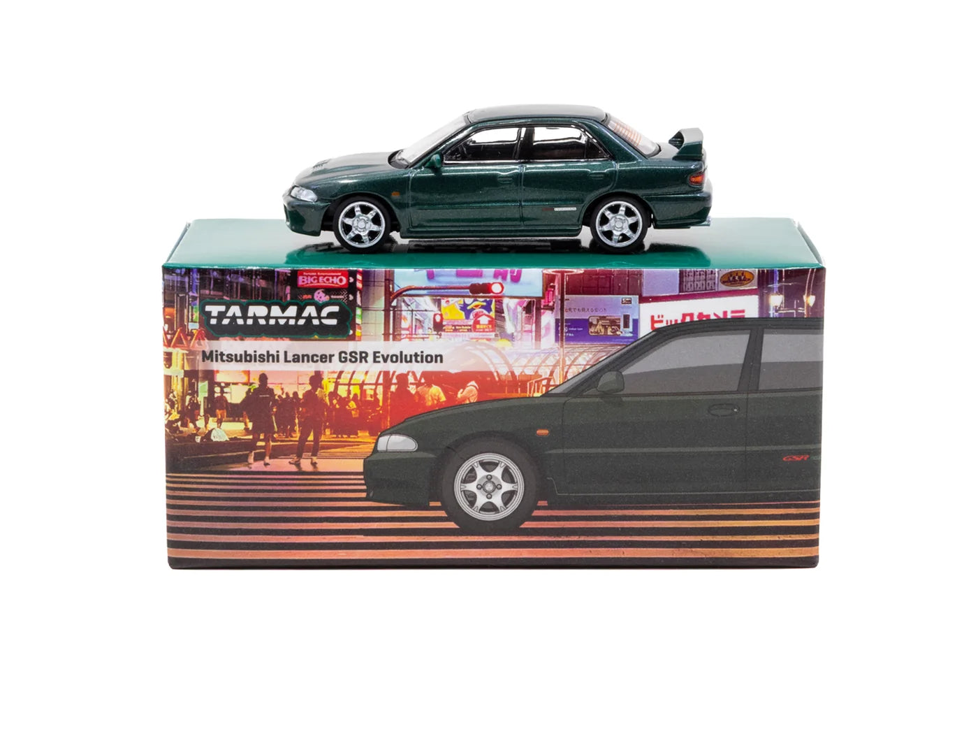 Tarmac Works 1/64 Mitsubishi Lancer GSR Evolution Green Metallic - Tarmac Works GLOBAL64