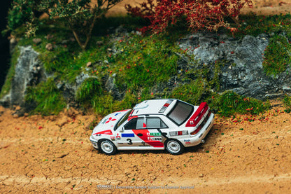 Tarmac Works 1/64 Mitsubishi Lancer Evolution II Hong Kong Beijing Rally 1994 #3 - Tarmac Works GLOBAL64