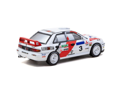 Tarmac Works 1/64 Mitsubishi Lancer Evolution II Hong Kong Beijing Rally 1994 #3 - Tarmac Works GLOBAL64