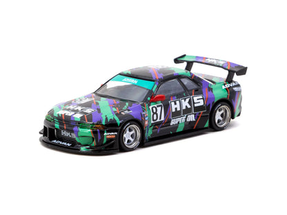Tarmac Works 1/64 Nissan Skyline (R32) Widebody HKS with Tarmac Cards Combo Set - Designed by Jon Sibal - Tarmac Works GLOBAL64