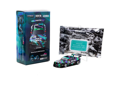 Tarmac Works 1/64 Nissan Skyline (R32) Widebody HKS with Tarmac Cards Combo Set - Designed by Jon Sibal - Tarmac Works GLOBAL64