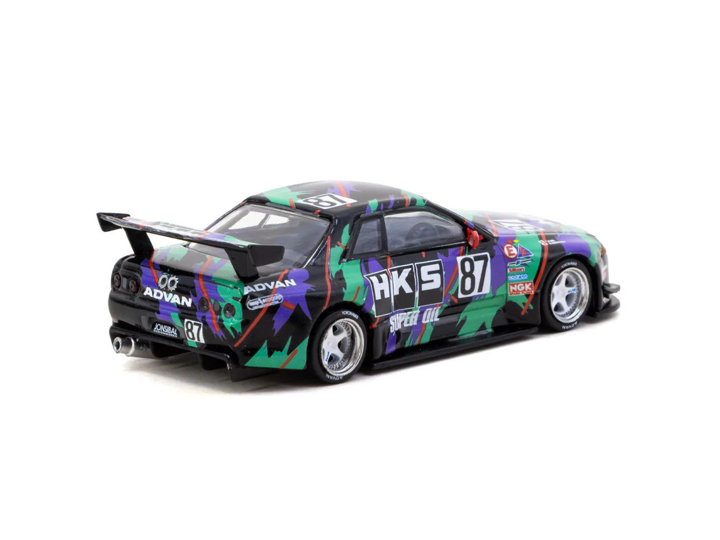 Tarmac Works 1/64 Nissan Skyline (R32) Widebody HKS with Tarmac Cards Combo Set - Designed by Jon Sibal - Tarmac Works GLOBAL64