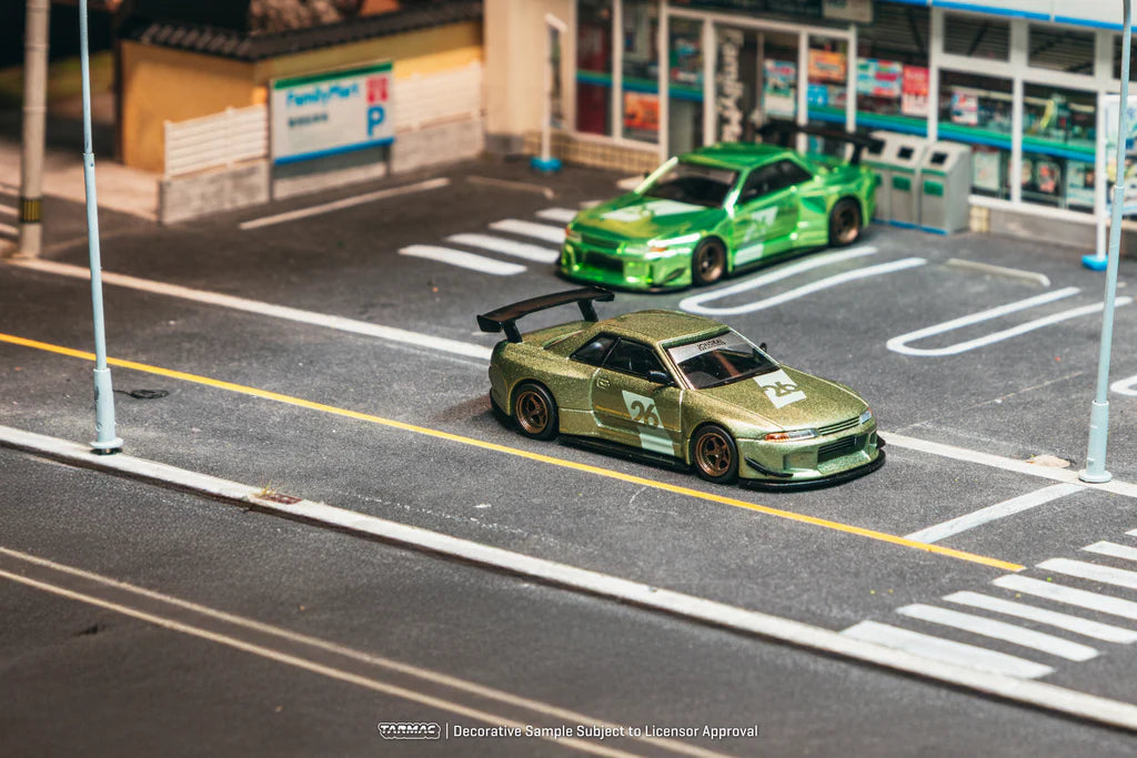 Tarmac Works 1/64 Nissan Skyline (R32) Widebody Millennium Jade - Designed by Jon Sibal - Tokyo Auto Salon 2026 Special Edition - Tarmac Works GLOBAL64