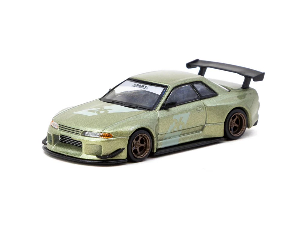 Tarmac Works 1/64 Nissan Skyline (R32) Widebody Millennium Jade - Designed by Jon Sibal - Tokyo Auto Salon 2026 Special Edition - Tarmac Works GLOBAL64