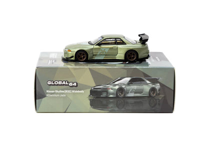 Tarmac Works 1/64 Nissan Skyline (R32) Widebody Millennium Jade - Designed by Jon Sibal - Tokyo Auto Salon 2026 Special Edition - Tarmac Works GLOBAL64
