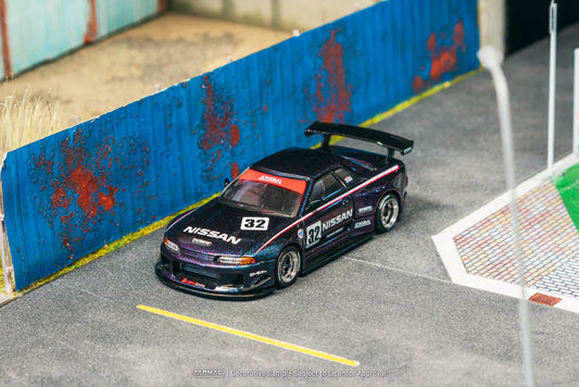 Tarmac Works 1/64 Nissan Skyline (R32) Widebody Midnight Purple - GLOBAL64
