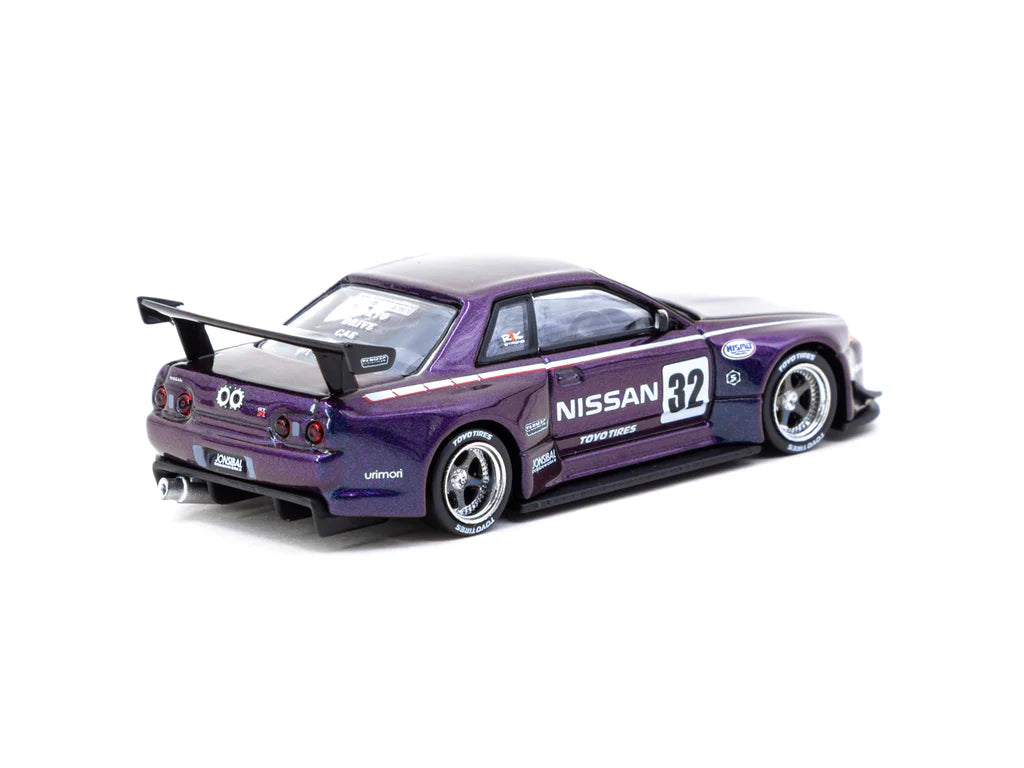 Tarmac Works 1/64 Nissan Skyline (R32) Widebody Midnight Purple - GLOBAL64