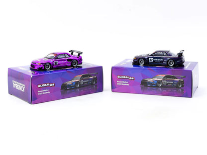 Tarmac Works 1/64 Nissan Skyline (R32) Widebody Midnight Purple - GLOBAL64