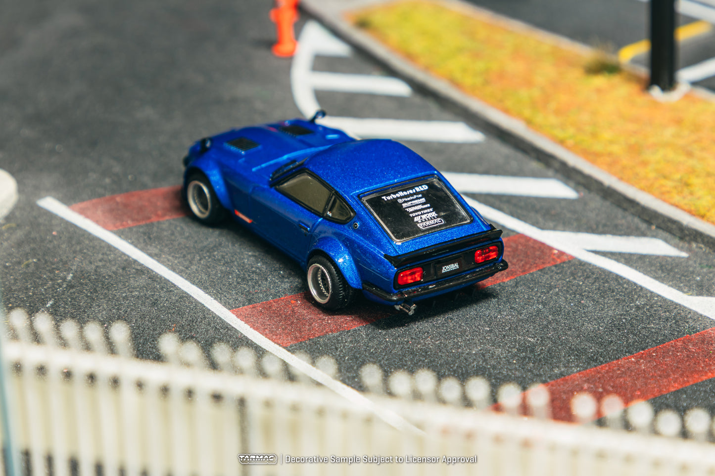 Tarmac Works 1/64 Nissan Fairlady Z S30 Widebody Blue - Designed by Jon Sibal - GLOBAL64