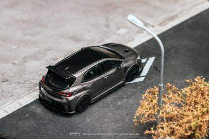 Tarmac Works 1/64 Toyota GR Corolla Grey with oil can packaging - Tarmac Works GLOBAL64