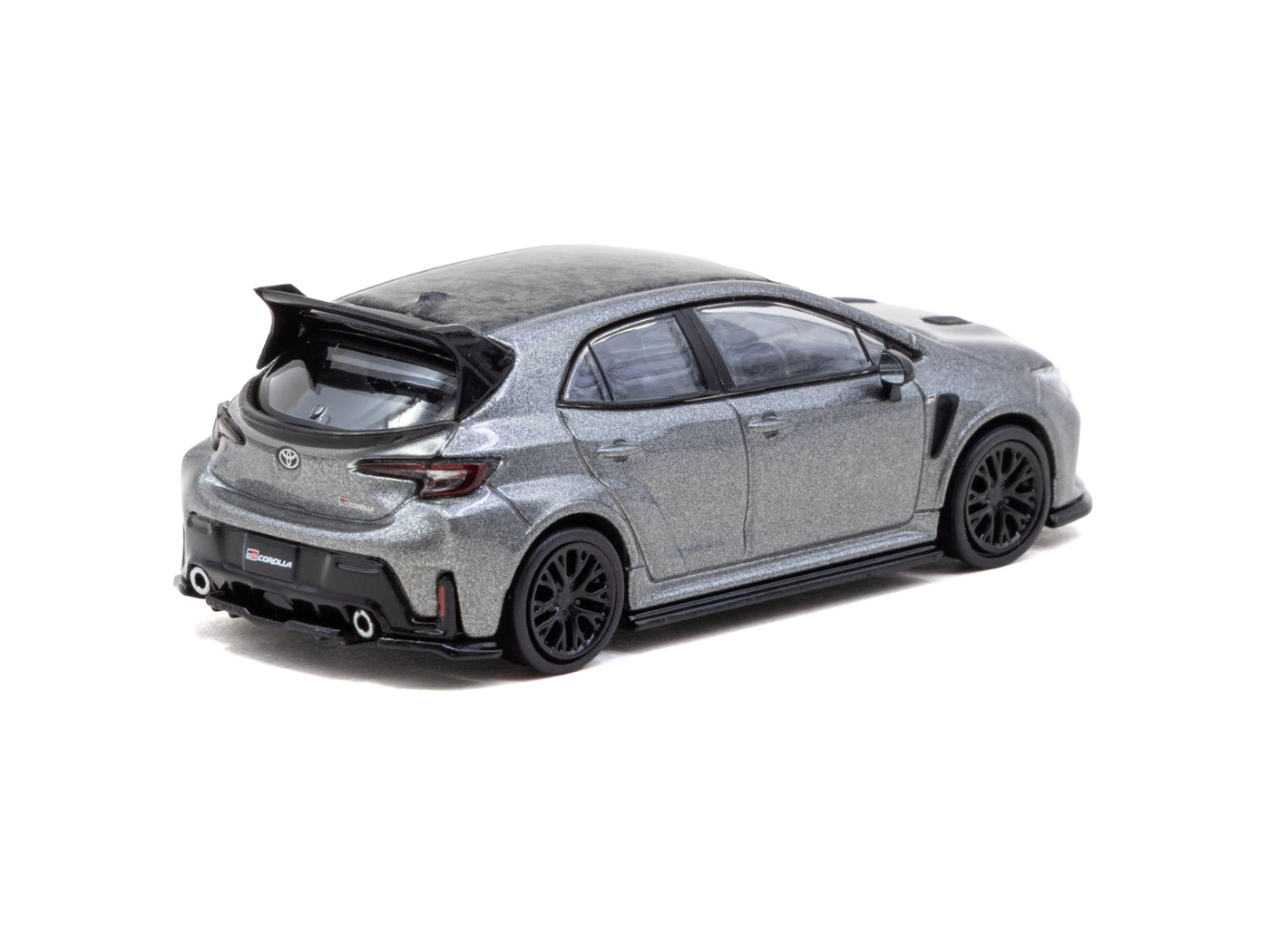 Tarmac Works 1/64 Toyota GR Corolla Grey with oil can packaging - Tarmac Works GLOBAL64
