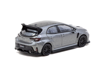 Tarmac Works 1/64 Toyota GR Corolla Grey with oil can packaging - Tarmac Works GLOBAL64