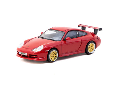 Tarmac Works X iXO Models 1/64 Porsche 911 GT3 (type 996) Red - GLOBAL64