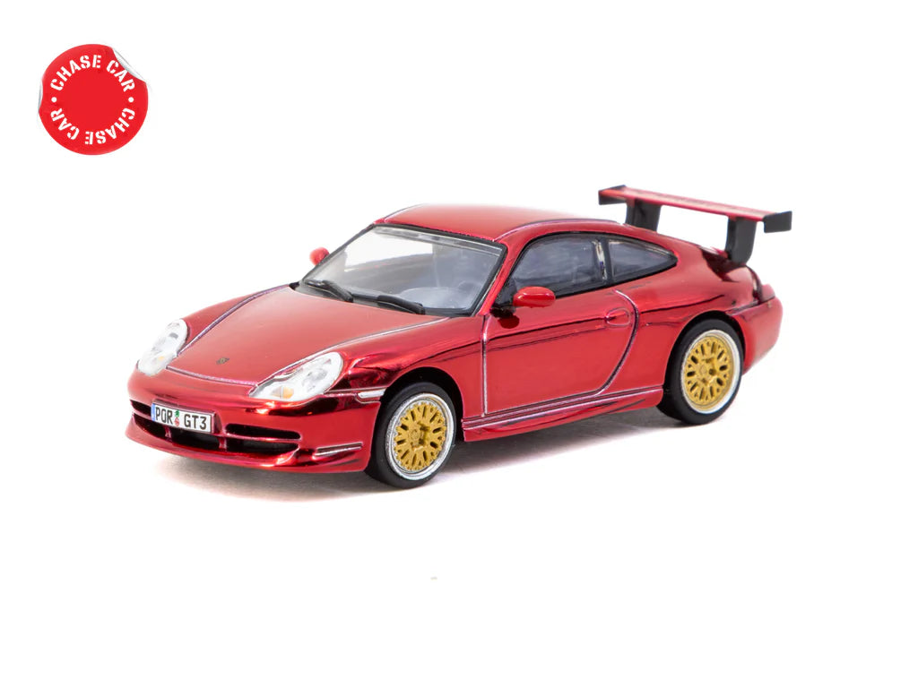 Tarmac Works X iXO Models 1/64 Porsche 911 GT3 (type 996) Red - GLOBAL64