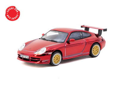Tarmac Works X iXO Models 1/64 Porsche 911 GT3 (type 996) Red - GLOBAL64