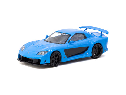 Tarmac Works 1/64 Mazda RX-7 VeilSide Fortune7 Blue - Tarmac Works GLOBAL64