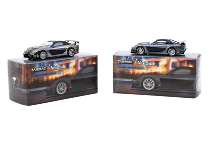 Tarmac Works 1/64 Mazda RX-7 VeilSide Fortune7 Grey Metallic / Black - GLOBAL64