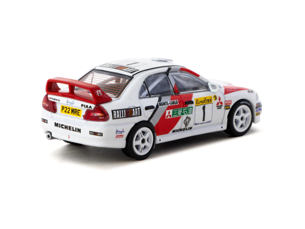 Tarmac Works 1/64 Mitsubishi Lancer Evolution IV Rallye Monte-Carlo 1997 #1 - GLOBAL64