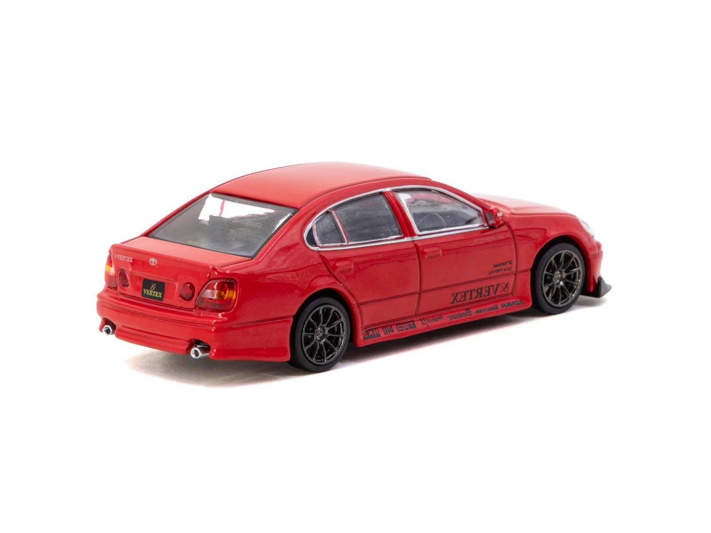 Tarmac Works 1/64 VERTEX Toyota Aristo JZS161 Red with Tarmac Cards - Tarmac Works GLOBAL64