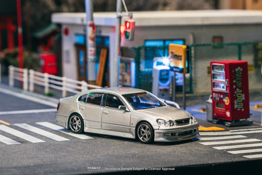 Tarmac Works 1/64 VERTEX Toyota Aristo JZS161 Silver - Tarmac Works GLOBAL64