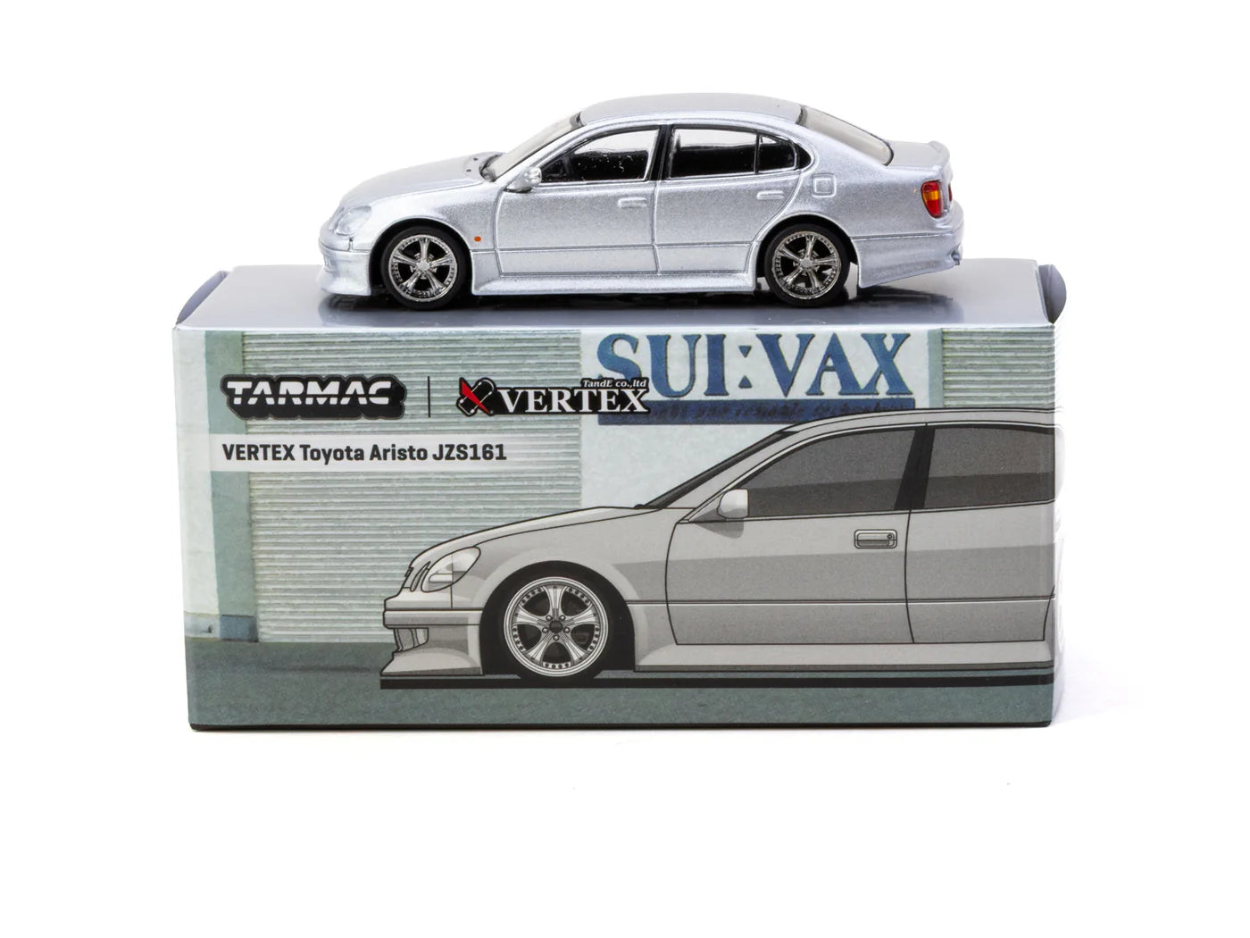 Tarmac Works 1/64 VERTEX Toyota Aristo JZS161 Silver - Tarmac Works GLOBAL64