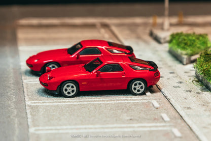 Tarmac Works 1/64 Porsche 928 S Red - Tarmac Works x iXO Models GLOBAL64