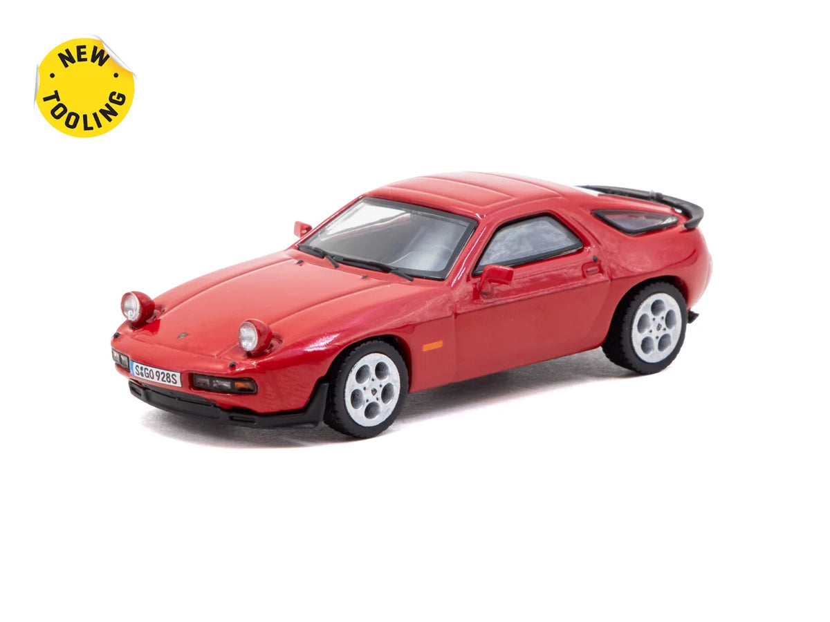 Tarmac Works 1/64 Porsche 928 S Red - Tarmac Works x iXO Models GLOBAL64
