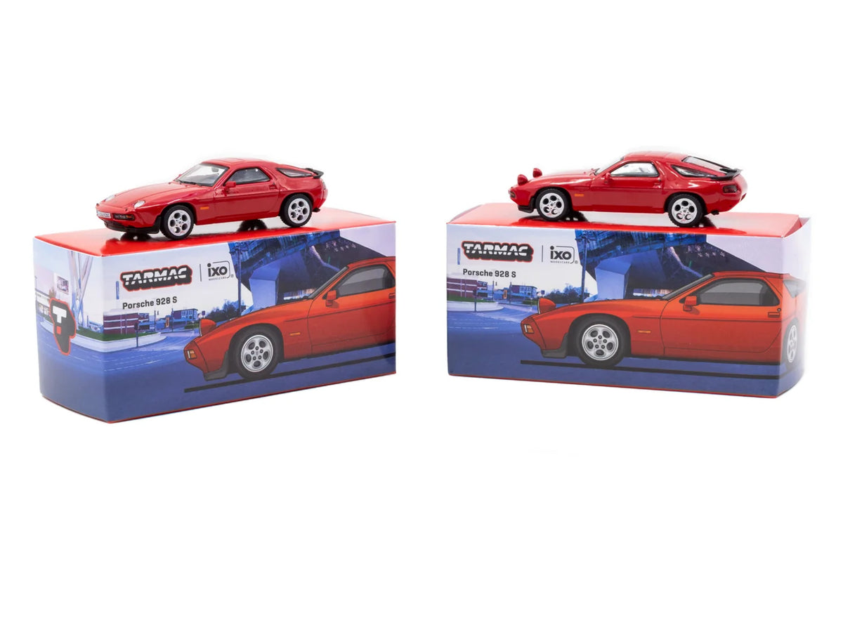 Tarmac Works 1/64 Porsche 928 S Red - Tarmac Works x iXO Models GLOBAL64