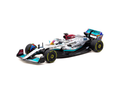 Tarmac Works X iXO Models 1/64 Mercedes-AMG F1 W13 E E Performance Miami Grand Prix 2022 #63 George Russell- GLOBAL64
