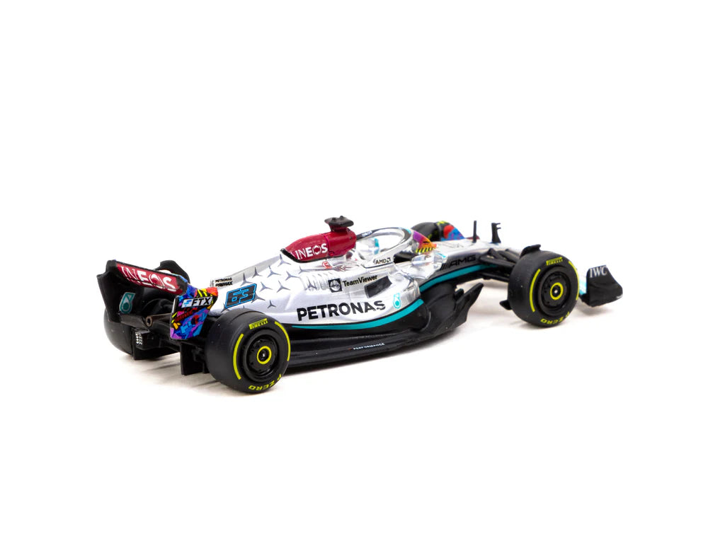 Tarmac Works X iXO Models 1/64 Mercedes-AMG F1 W13 E E Performance Miami Grand Prix 2022 #63 George Russell- GLOBAL64