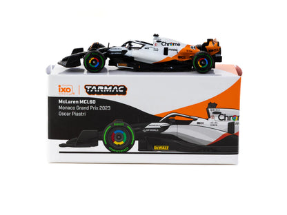 Tarmac Works X iXO Models 1/64 McLaren MCL60 Monaco Grand Prix 2023 Oscar Piastri - GLOBAL64