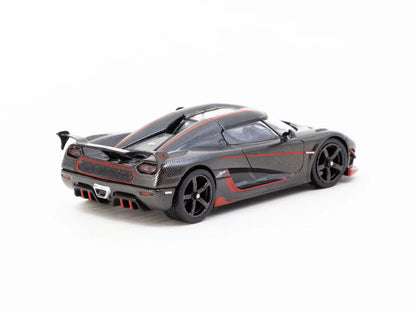 Tarmac Works 1/64 Koenigsegg Agera RS Black Carbon Fiber / Red Accents - Tarmac Works GLOBAL64
