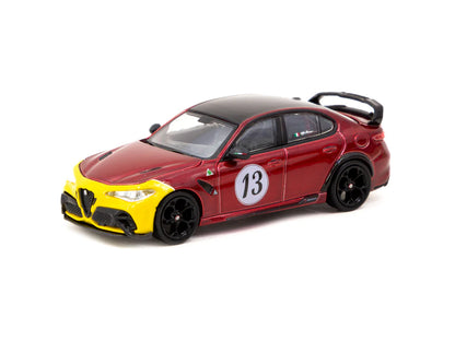 Tarmac Works 1/64 Alfa Romeo Giulia GTAm Red/Yellow - GLOBAL64