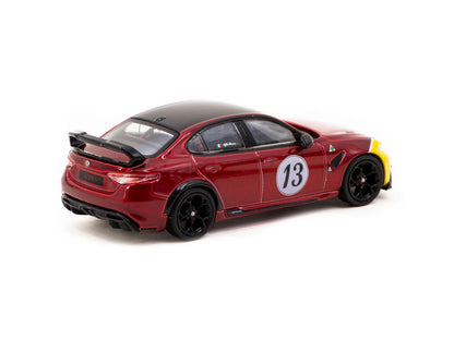Tarmac Works 1/64 Alfa Romeo Giulia GTAm Red/Yellow - GLOBAL64