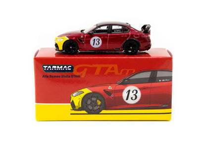 Tarmac Works 1/64 Alfa Romeo Giulia GTAm Red/Yellow - GLOBAL64