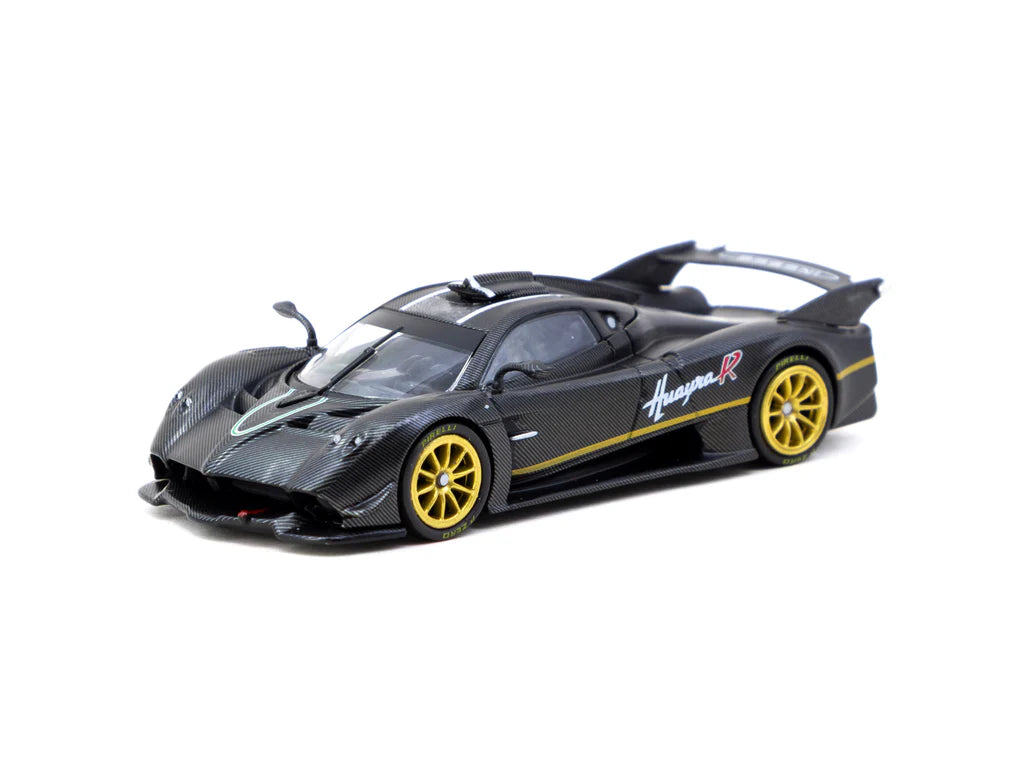 Tarmac Works 1/64 Pagani Huayra R Matt Black Carbon Fiber - GLOBAL64 (Limited in 3,552pcs in production)