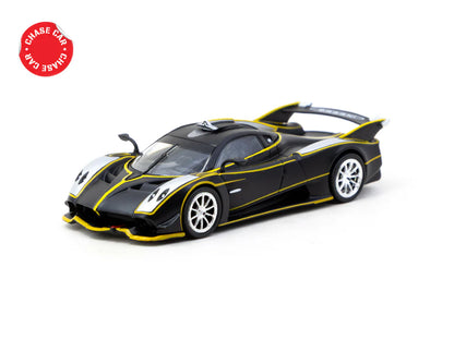 Tarmac Works 1/64 Pagani Huayra R Matt Black / Silver - GLOBAL64