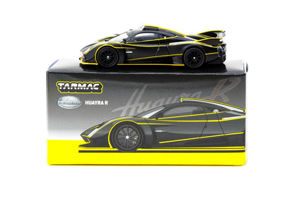 Tarmac Works 1/64 Pagani Huayra R Matt Black / Silver - GLOBAL64