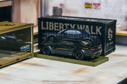 Tarmac Works 1/64 LB-WORKS Dodge Challenger SRT Hellcat Black Metallic - GLOBAL64 Limited to 3,552pcs