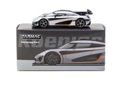 Tarmac Works 1/64 Koenigsegg One:1 Silver - Tarmac Works GLOBAL64