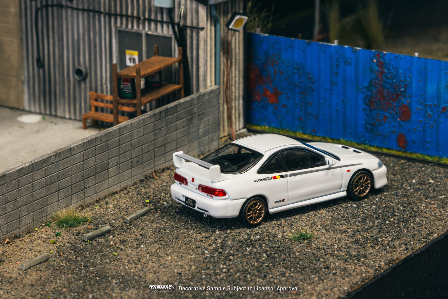 Tarmac Works 1/64 Honda Integra TYPE R DC2 MUGEN Championship White - GLOBAL64