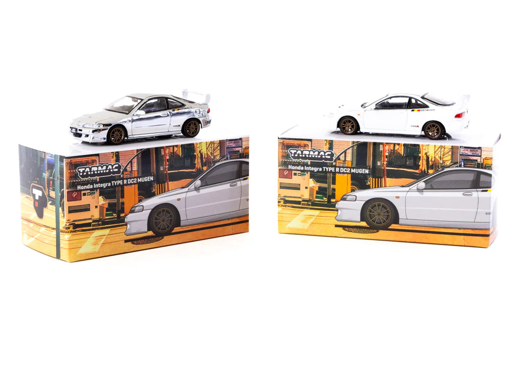 Tarmac Works 1/64 Honda Integra TYPE R DC2 MUGEN Championship White - GLOBAL64