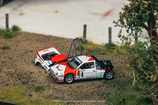 Tarmac Works 1:64 Ford RS200 - Rallye Catalunya 1986, Antonio Zanini / Josep Autet