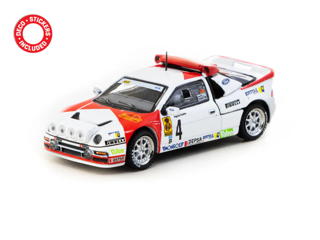 Tarmac Works 1:64 Ford RS200 - Rallye Catalunya 1986, Antonio Zanini / Josep Autet