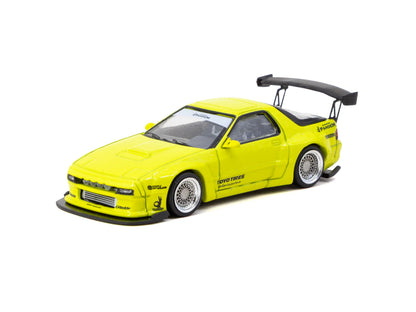 Tarmac Works 1/64 Pandem Mazda RX-7 FC3S Yellow - Tarmac Works ROAD64