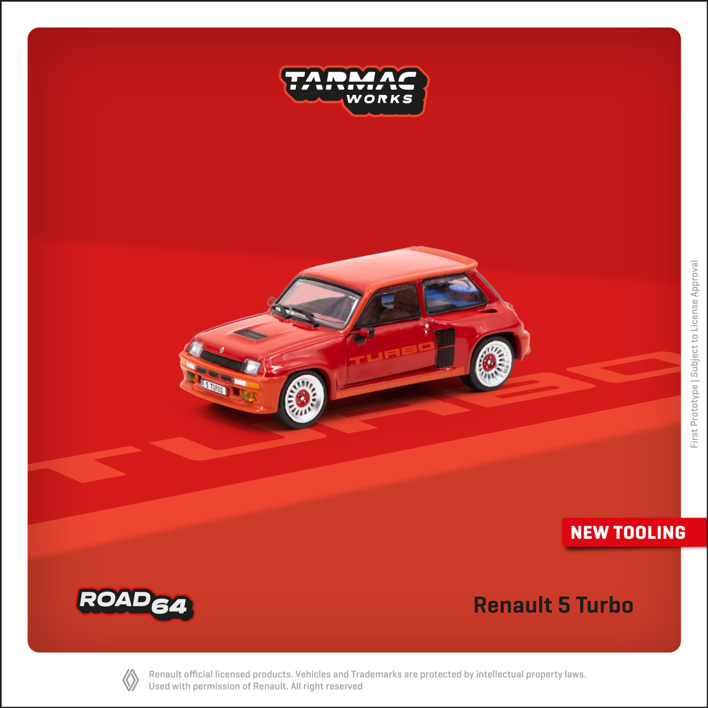 Tarmac Works 1/64 Renault 5 Turbo Red - ROAD64